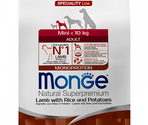 MONGE dry dog MINI adult Lamb/Rice/Potatoes