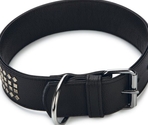 Beeztees zgardă din piele VINTAGE Black 70×50