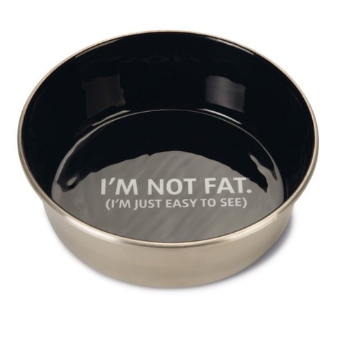 BEEZTEES металич. миска для собак NOT FAT