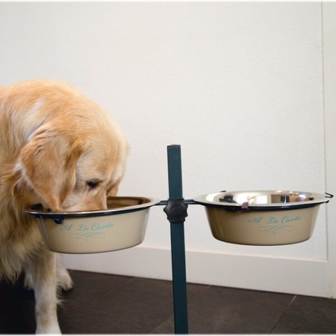 Beeztees стойка с 2 металлическими мисками CARTE