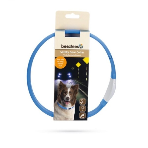 BEEZTEES силиконовый ошейник светящийся с USB