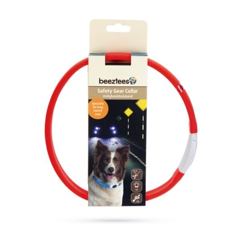 BEEZTEES zgardă din silicon cu Led și USB