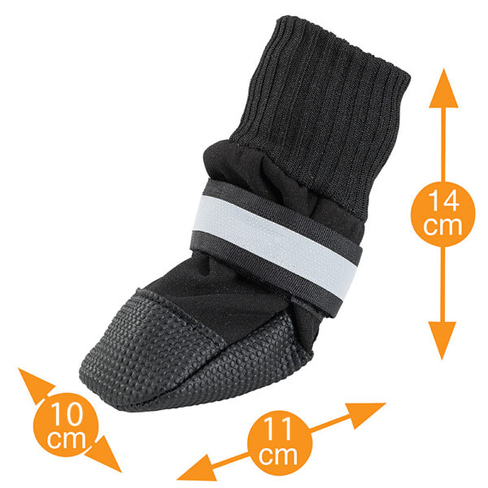 Încălțăminte protectoare pentru cîini PROTECTIVE SHOES Black (x2)