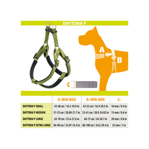 Ferplast Шлейка DAYTONA P MEDIUM оливковая