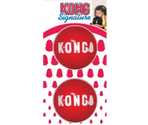 Flamingo игрушка резиновая KONG Signature Balls 2-PK Med