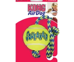 Flamingo игрушка резиновая KONG Squeakair Ball+Rope Med