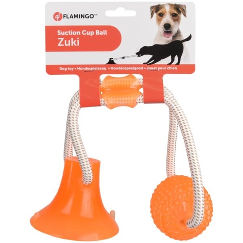 TPR игрушка ZUKI BALL WITH SUCTION CUP