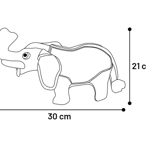 Flamingo Игрушка текстильная PURZA ELEPHANT