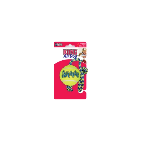 Flamingo игрушка резиновая KONG Squeakair Ball+Rope Med