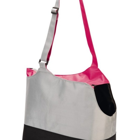 Beeztees сумка для собак ZIZZY Grey/Pink 40х20х30cm