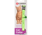 Zgardă din nylon CAT COLLAR GREEN 30cm10mm