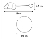 Flamingo jucărie din material textil pentru pisici BLARO MOUSE+BALL