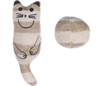 Flamingo jucărie din material textil pentru pisici FACI CAT+BALL
