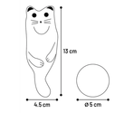 Flamingo jucărie din material textil pentru pisici FACI CAT+BALL