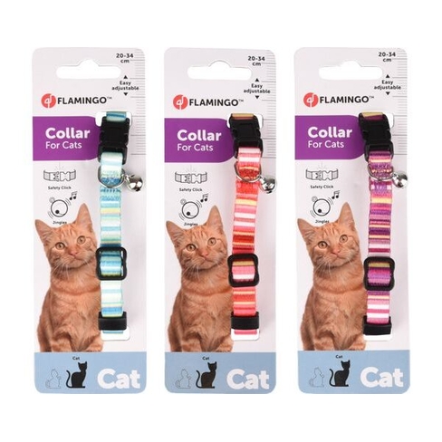 Flamingo Zgardă CAT COLLAR SALMA Assort.
