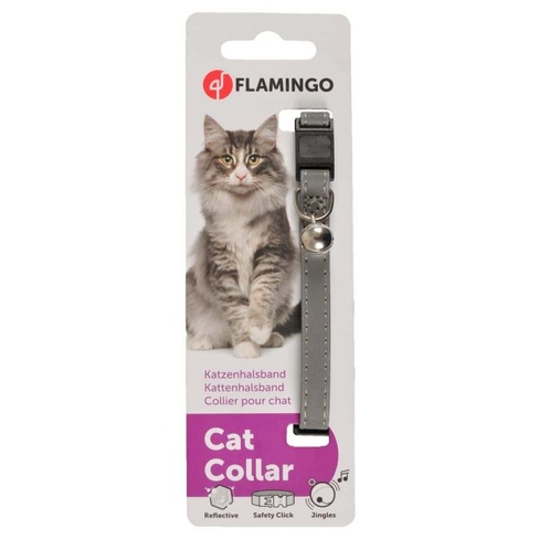 Oшейник CAT COLLAR REFLECT. 30cm10mm Silver