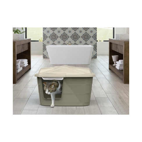 GEORPLAST Litieră acoperită/căsuță din plastic Villa 57.5×38.5x37cm