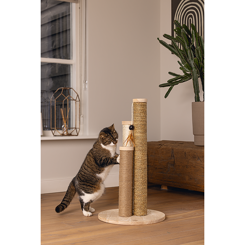 BEEZTEES DBL răzuitoare pentru pisici WILLA 39.5×39.5×70 cm