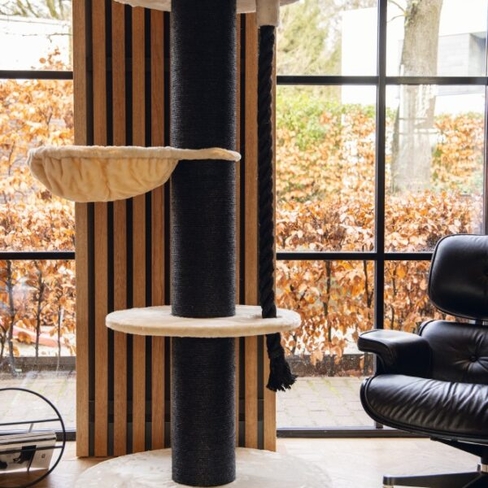 Beeztees răzuitoare pentru pisici HAVILO Cream 80x80x170cm