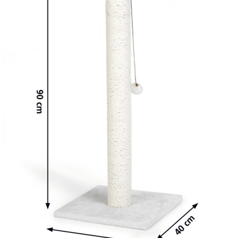 BEEZTEES răzuitoare pentru pisici SERPA White 40x40x90cm