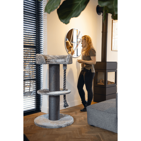 BEEZTEES кошачий скребок WELLO Grey 70x70x120 cm