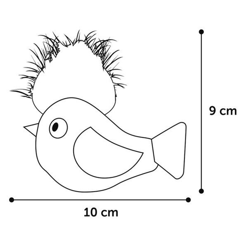 Flamingo Игрушка для кошек WINNY BIRD MIX