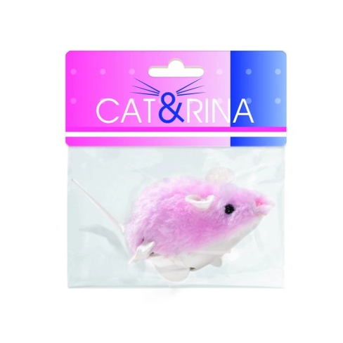 Игрушка заводная мышка Wind Up Mouse Pink 11×6 cm