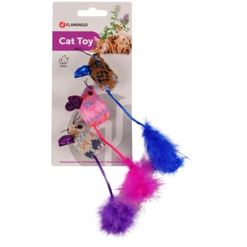 Jucărie din material textil MOHAIRE MOUSE GLAMOUR 3 pcs