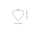 Medalion SMALL HEART GLITTER