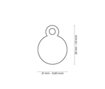 Medalion SMALL ROUND GOLDEN BRASS