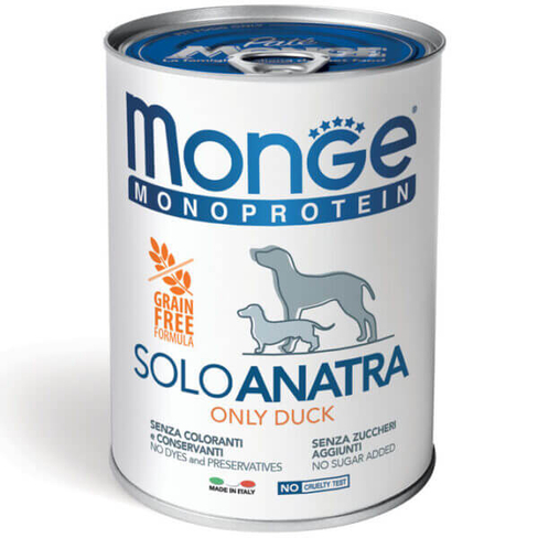MONGE DOG SOLO Pate 100% duck 150 гр