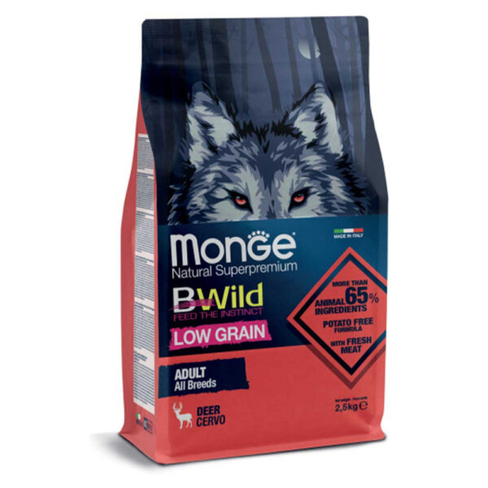 MONGE DRY DOG BWILD LG ADULT Deer