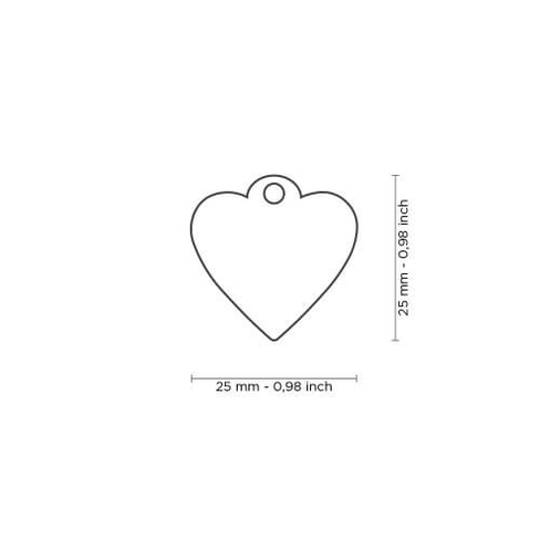 Medalion SMALL HEART GLITTER