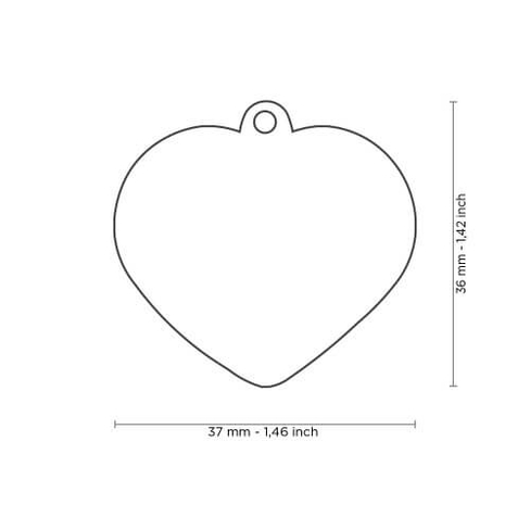 Медальон CUORE l ROSSO BASIC HANDMADE