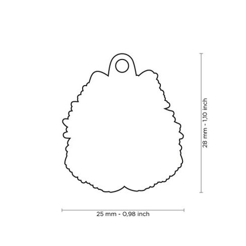 Медальон WHITE ITALIAN SPITZ