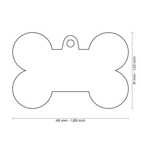 Medalion BONE BLACK ALU