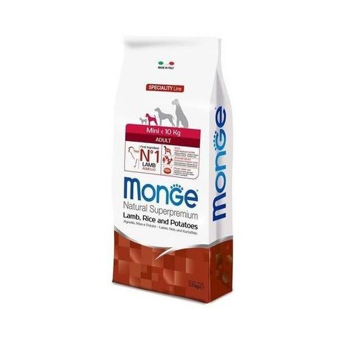 MONGE DRY DOG MINI ADULT Lamb/Rice/Potatoes