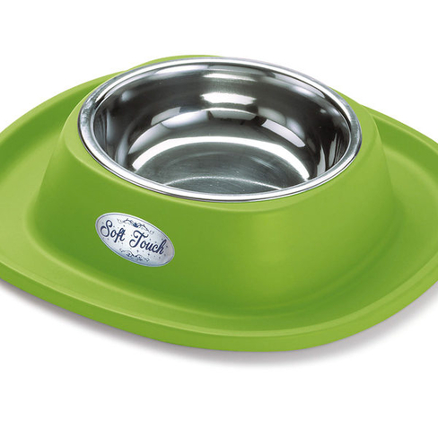 Castron din inox cu suport din cauciuc în asortiment