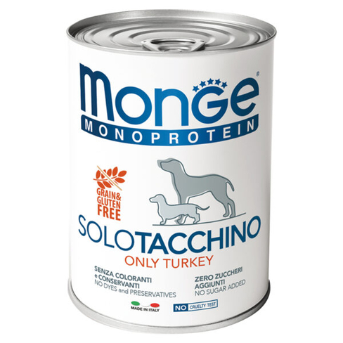MONGE DOG SOLO Pate 100% turkey 150gr