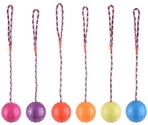 Flamingo Игрушка резиновая RUBBER BALL with Rope