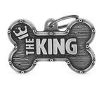 Медальон l BONE BRONX KING ANTIQUE SILVER
