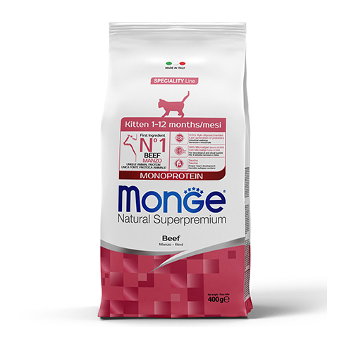 MONGE DRY CAT KITTEN Beef