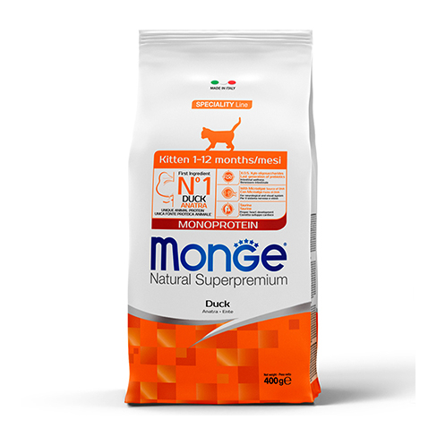 MONGE dry cat kitten Duck 1,5 kg