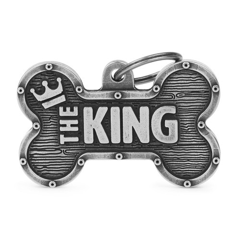 Медальон l BONE BRONX KING ANTIQUE SILVER