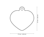 Медальон PINK PINK HEART ALU RUBBER