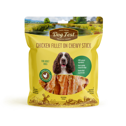 Dog Fest Chicken Fillet on Chew Stick