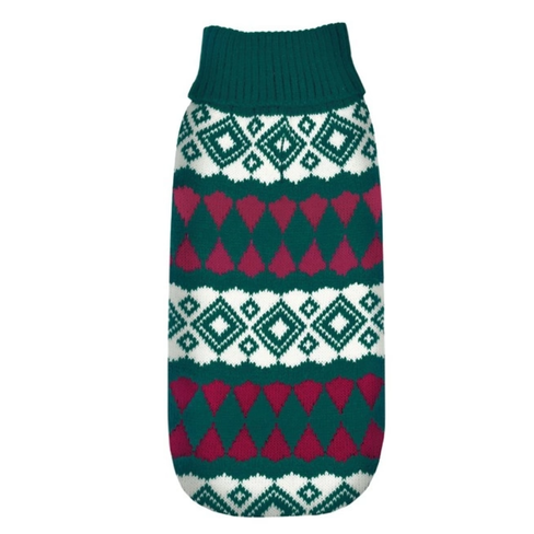Record Свитер CERVINIA GREEN/RED 35-36CM