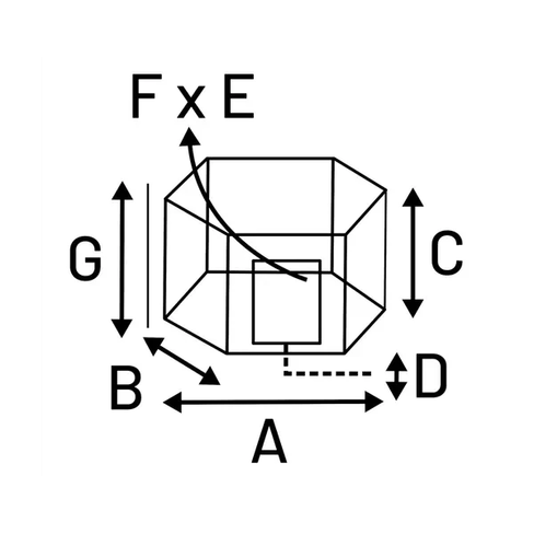 Flamingo вольер металлический ZECTA Black 205×196*100cm