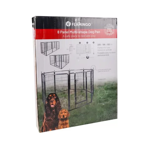 Flamingo вольер металлический ZECTA Black 205×196*100cm