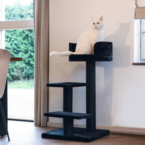 BEEZTEES Кошачий скребок SERPA FIGO Black 50x50x92cm